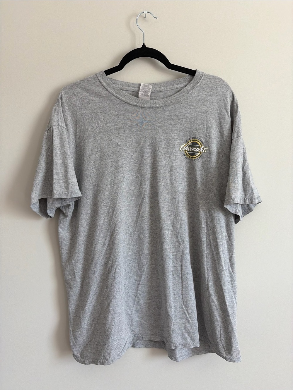 Chevrolet Men's Gray Short-Sleeve Logo T-Shirt